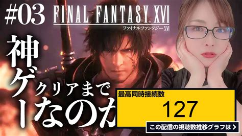 ライブ同時接続数グラフ『【ff16 03】発売日最速配信！クリアまで！finalfantasy Xvl【ファイナルファンタジー Xvi初見