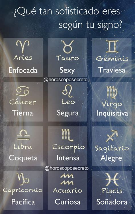 Fechas De Los Signos Del Zodiaco En Español Draw Simply