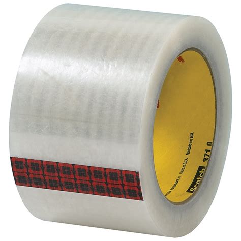 Scotch 371 Medium Duty Hot Melt Packing Tape 3 Inch X 55 Yards 19