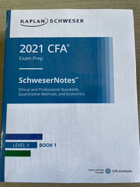 Kaplan Cfa Level Notes Quicksheet Carousell