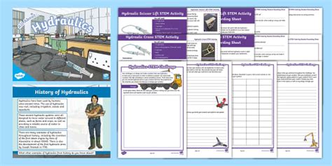 Hydraulics Stem Unit Pack Engineering Twinkl Twinkl