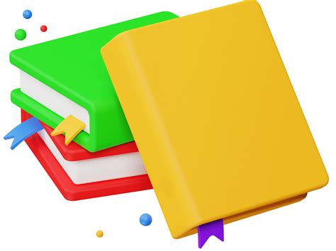 3d Render Of Book Learn Education And Study 11577757 Png