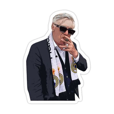 Carlo Ancelotti Boss Sticker For Sale By Adammartin27 Carlo