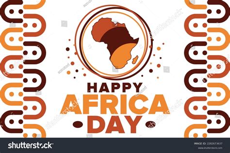 Africa Day Happy African Freedom Day Stock Vector (Royalty Free ...