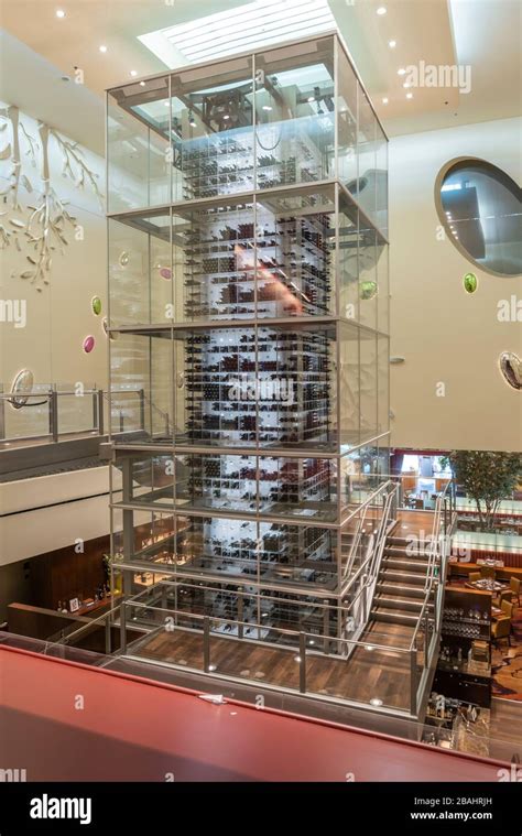 The Aureole Wine Cellar At The Mandalay Bay Hotel In Las Vegas Nevada