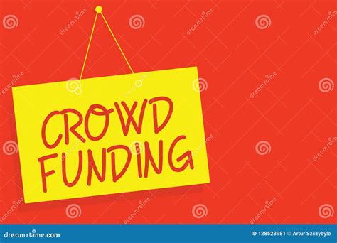 Handwriting Text Writing Crowd Funding Concept Meaning Fundraising