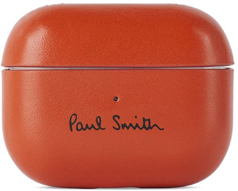 Paul Smith Orange Native Union Edition Leather Airpods Pro Case Paul Smith