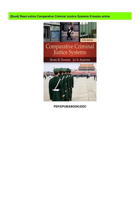 Read Online Comparative Criminal Justice Systems E Books Online