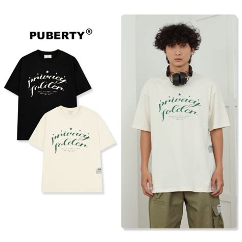 áo thun unisex oversize local brand PUBERTY 5 STARS TEE ĐEN KEM