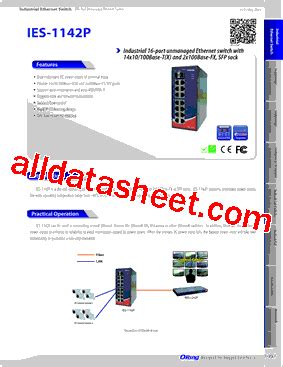 Ies P Datasheet Pdf Oring Industrial Networking Corp