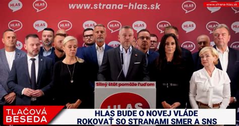 A Hlas ezután csak a Smerrel és az SNS szel tárgyal a