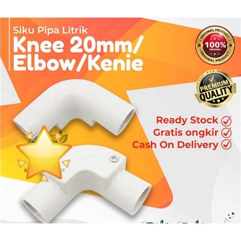 Jual ELBOW KNEE PIPA PVC BOSS B244 20mm Shopee Indonesia