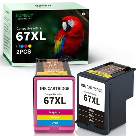 67xl Ink Cartridge For Hp 67 67xl Ink Works With Hp Envy 6055 6052 6058 Deskjet 2700 2755 2752