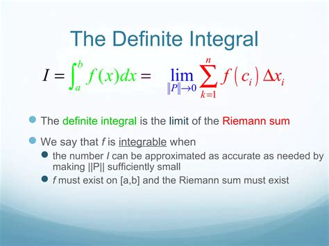Riemann sumsdefiniteintegrals | PPT
