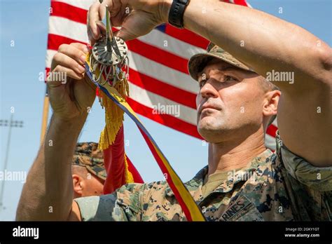 U.S. Marine Corps Lt. Col. Jeffery M. Rohman, commanding officer of 9th ...
