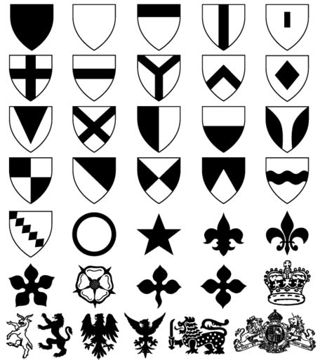 Heraldic Shield Coat Of Arms Vector And Photoshop Shapes Free Vector Download Freeimages