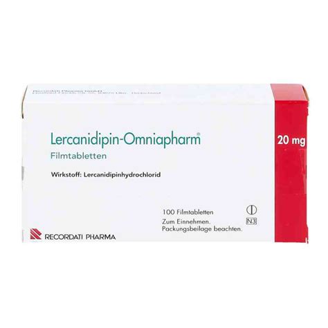 Lercanidipin Omniapharm 20mg 100 Stk Online Kaufen