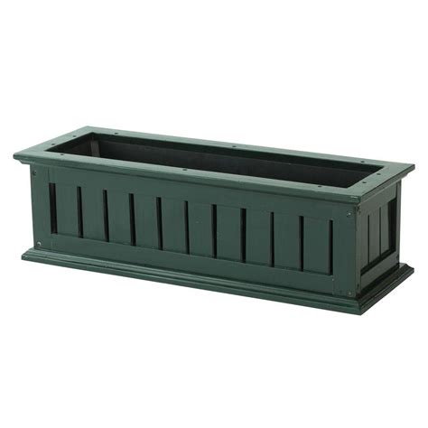 DMC 30 In Hunter Green Nantucket Wood Window Box 70806 The Home Depot