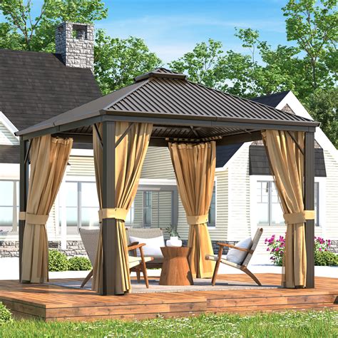 Erommy Ft W X Ft D Aluminum Patio Gazebo Wayfair