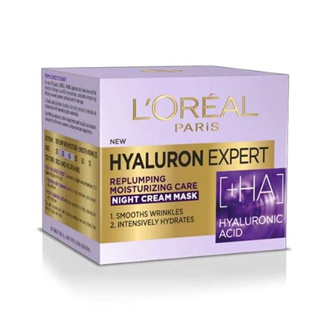 L Oreal Paris Hyaluron Expert Replumping Moisturizing Night Cream Mask