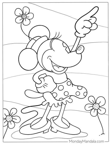 Mickey And Minnie Vintage Coloring Pages