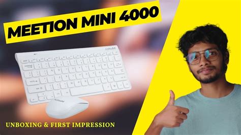 Meetion Mini Mini Wireless Keyboard Mouse Combo Unboxing First