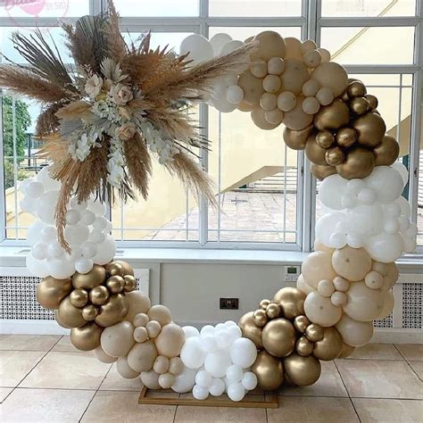 Beige Balloon Arch Kit 125 PCS Apricot Nude Balloons For Boho Wedding