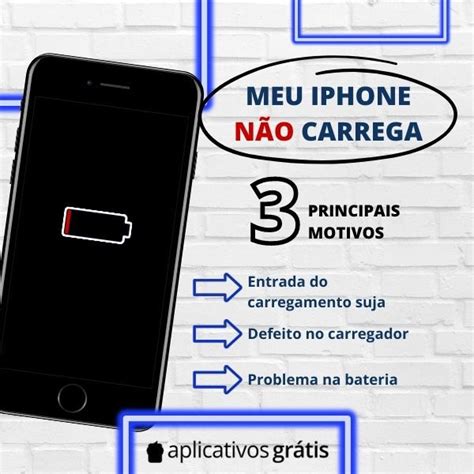 Meu Iphone não Carrega 3 principais Motivos Aplicativos Grátis