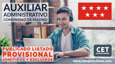 Oposiciones Auxiliar Administrativo Comunidad De Madrid Lista De