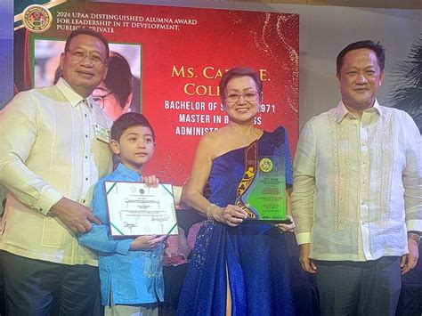 Carol With Her 8 Year Old Grandson Kyrie During The Awards Night At The