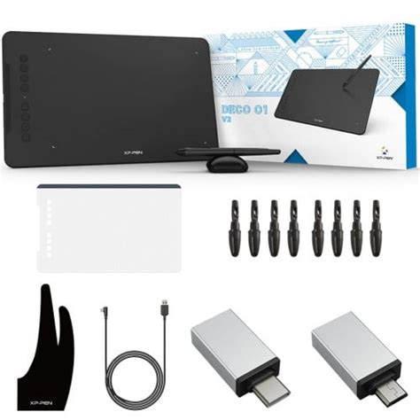 XP-Pen Deco 01 V2 Digital Drawing Graphics Tablet - Vibe Gaming