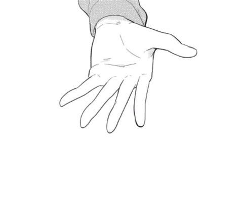 Anime Hands Reaching Out Drawings Sketch Coloring Page