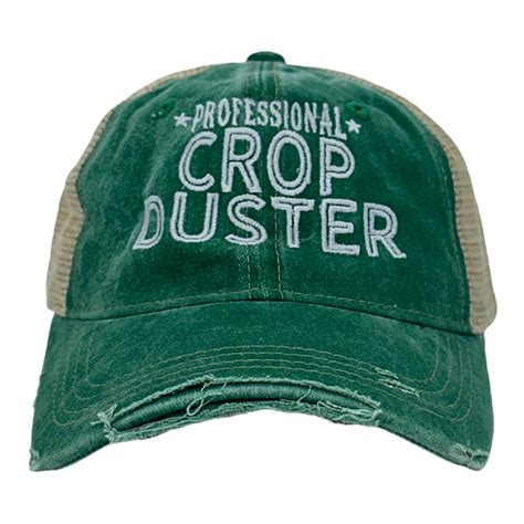 Professional Crop Duster Hat Funny Farting Gas Joke Trucker Cap