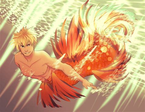 Katsuki Bakugou Oneshots Merman Bakugou In 2022 Merman Zelda