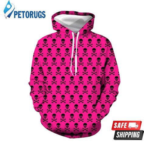 Halloween Pink Skull 3d Hoodie Peto Rugs
