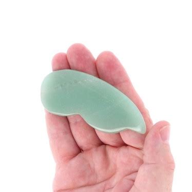 Gua Sha Massage Du Visage Aventurine Verte