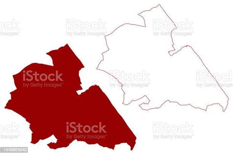 London Borough Of Brent Illustration Vectorielle De Carte Croquis Griffonné Carte Vecteurs