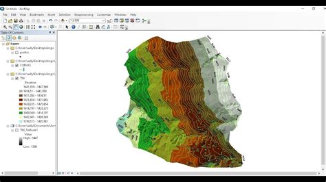 Curvas De Nivel Arcgis Youtube