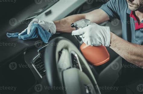 Car Interior Dashboard and Cockpit Disinfection and Cleaning 24519602 Stock Photo at Vecteezy