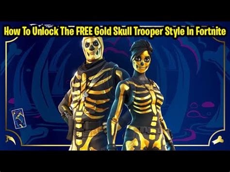 Golden Skull Trooper Skin In Fortnite How To Unlock The Free Gold