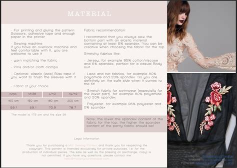 Women S Lingerie Bodysuit Pdf Sewing Pattern Sizes Etsy