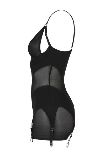 Billie Shapewear Playsuit • Sexy French Lingerie • Made In France Darkest Fox