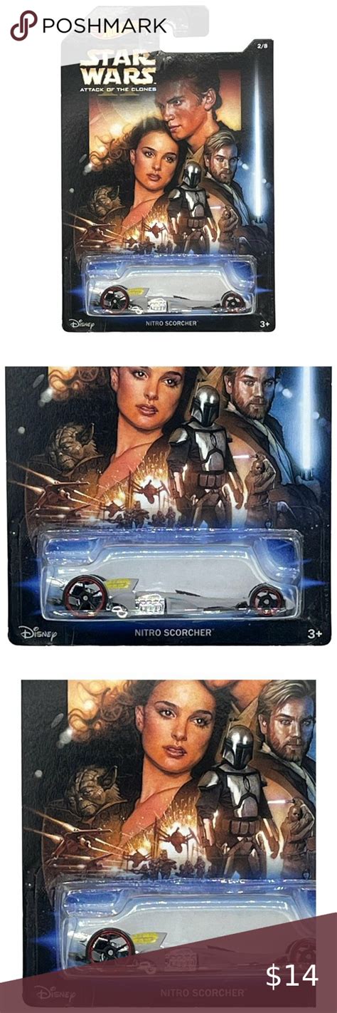 Hot Wheels Star Wars Movie Series Nitro Scorcher Matte Gray Black Red Oh S