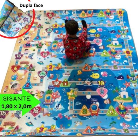 Tapete Infantil Gigante Tatame De Atividades Bebê 1 80x1 50 E V A