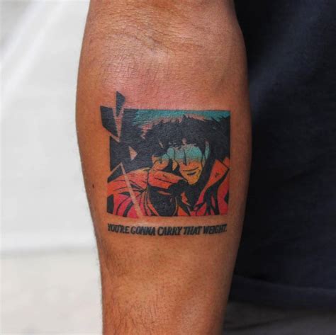 Cowboy Bebop Tattoo Located On The Inner Forearm