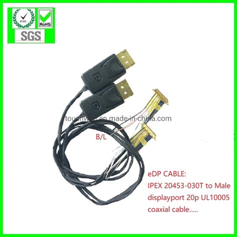 Edp To Dp Cable Ipex 20453 To Displayport Connector 20pin Lvds Cable