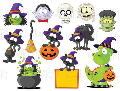 Cute Halloween Clip Art Halloween Party Decor Halloween Scrapbooking Halloween Digital Png