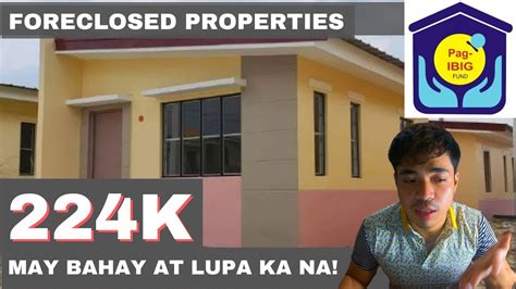 NAPAKAMURANG BAHAY AT LUPA 220K PHP ETC PAGIBIG FORECLOSED PROPERTIES