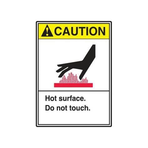 Buy Accuform LEQM645XVE 5 X 3 1 2 ANSI Safety Label Hot Surface Mega Depot