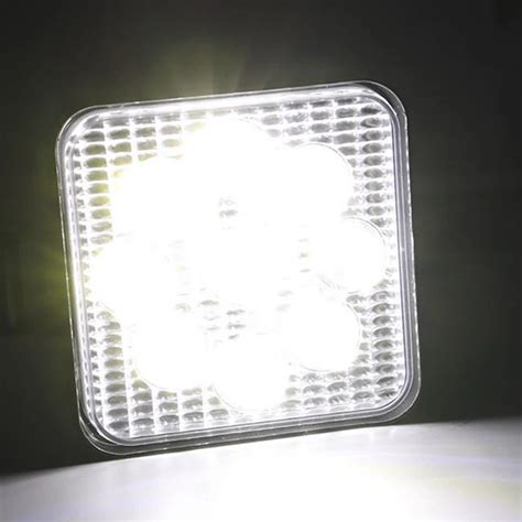 1 шт. 27W 2200lm 12-24V IP67 6000K квадратная светодиодная лампочка для ...